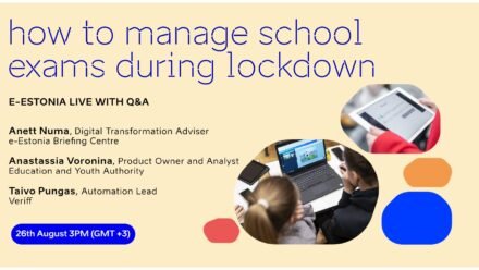 e-Estonia live: how to manage school exams during lockdown?